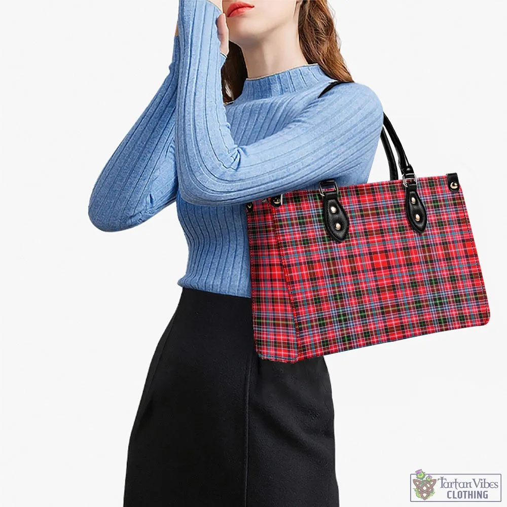 Aberdeen District Tartan Luxury Leather Handbags