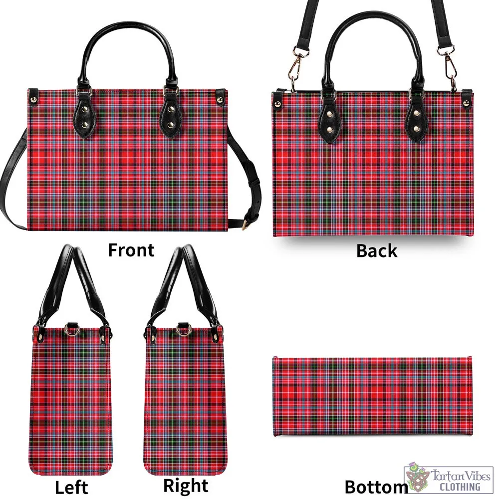 Aberdeen District Tartan Luxury Leather Handbags