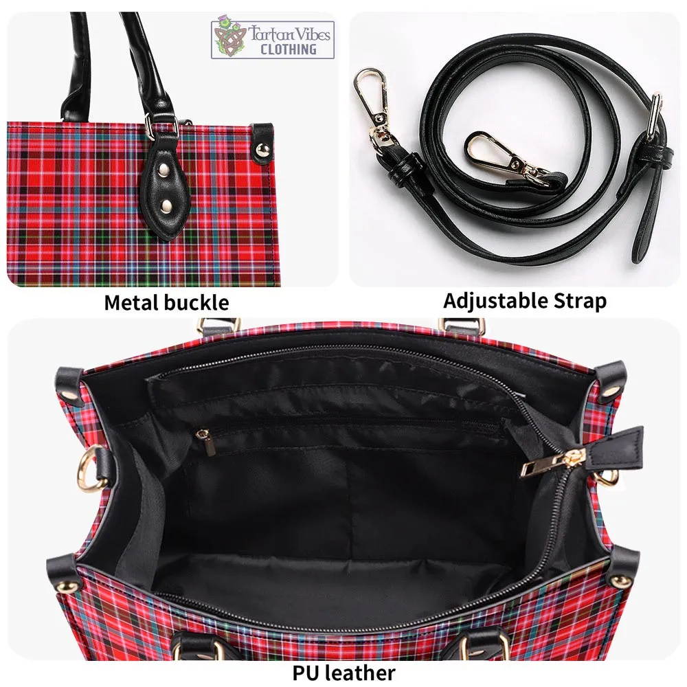 Aberdeen District Tartan Luxury Leather Handbags