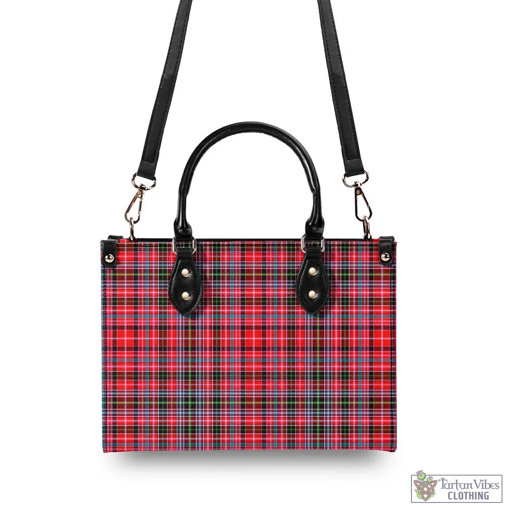 Aberdeen District Tartan Luxury Leather Handbags