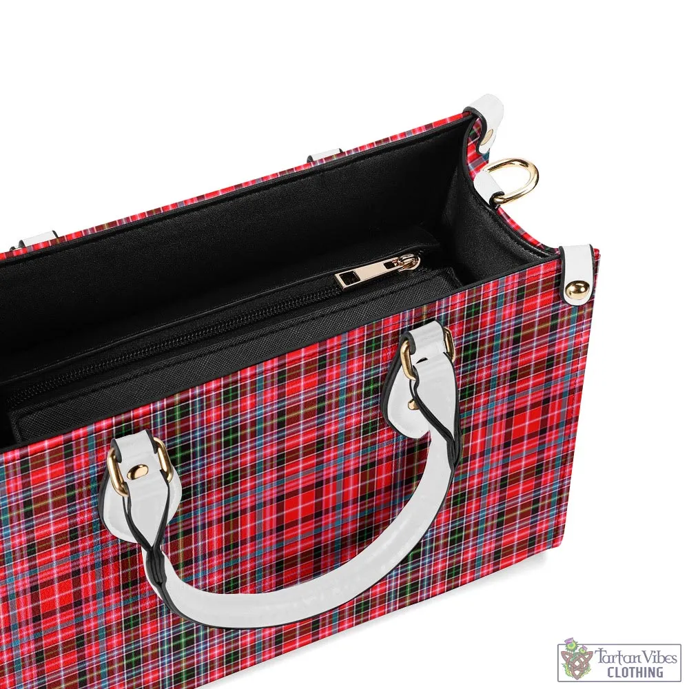 Aberdeen District Tartan Luxury Leather Handbags