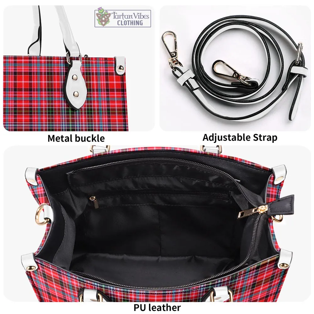 Aberdeen District Tartan Luxury Leather Handbags