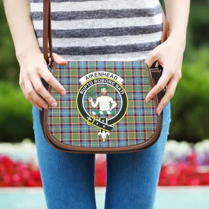 Aikenhead Tartan Saddle Bag with Family Crest