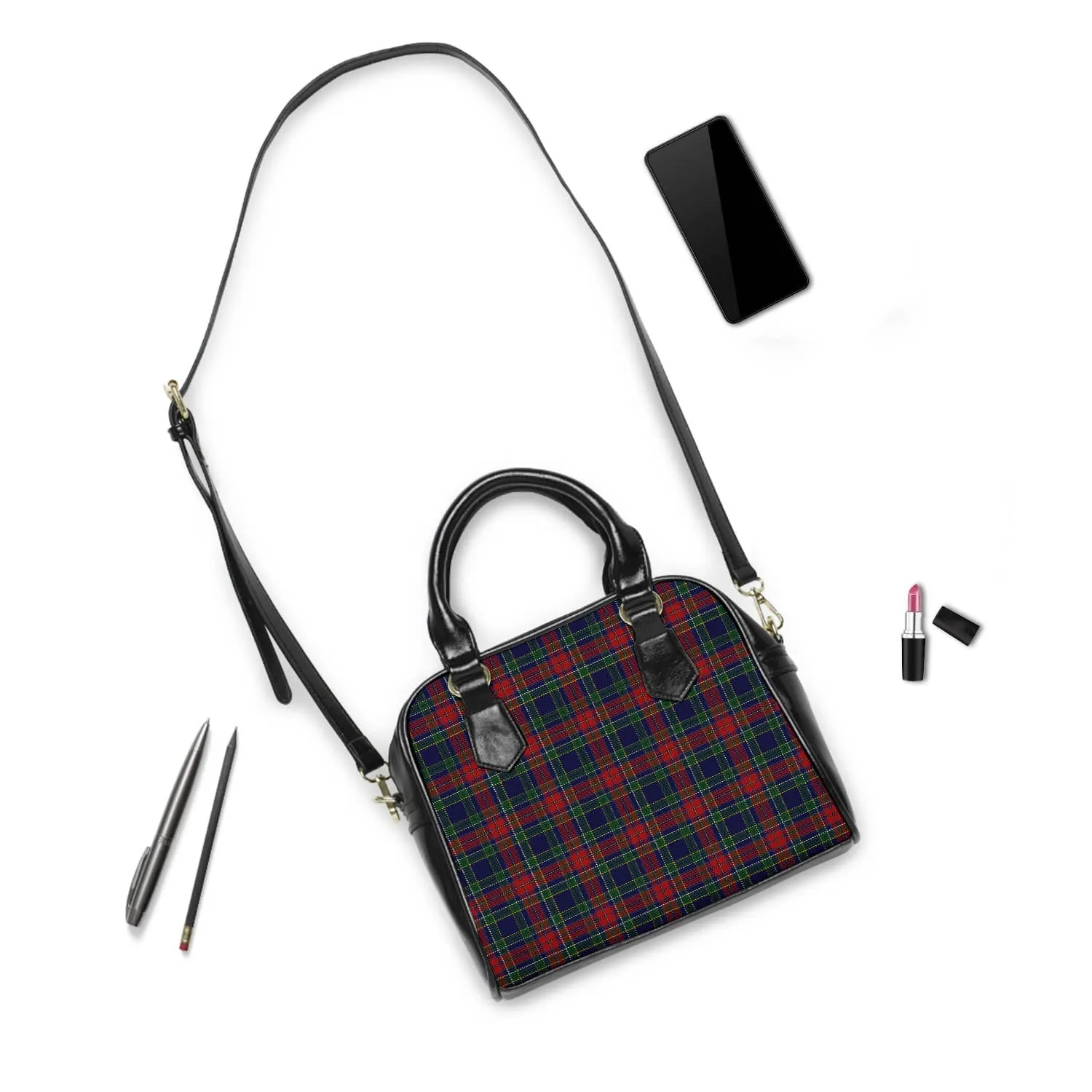 Allison Red Tartan Shoulder Handbags