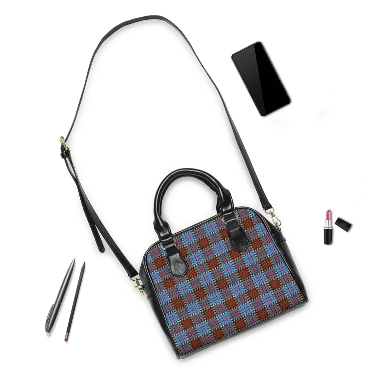 Anderson Modern Tartan Shoulder Handbags