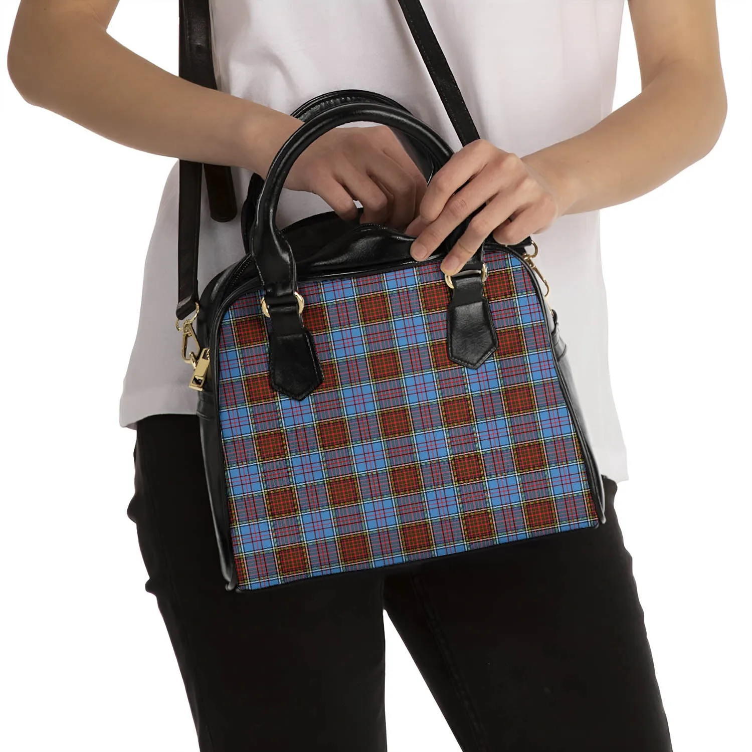 Anderson Modern Tartan Shoulder Handbags