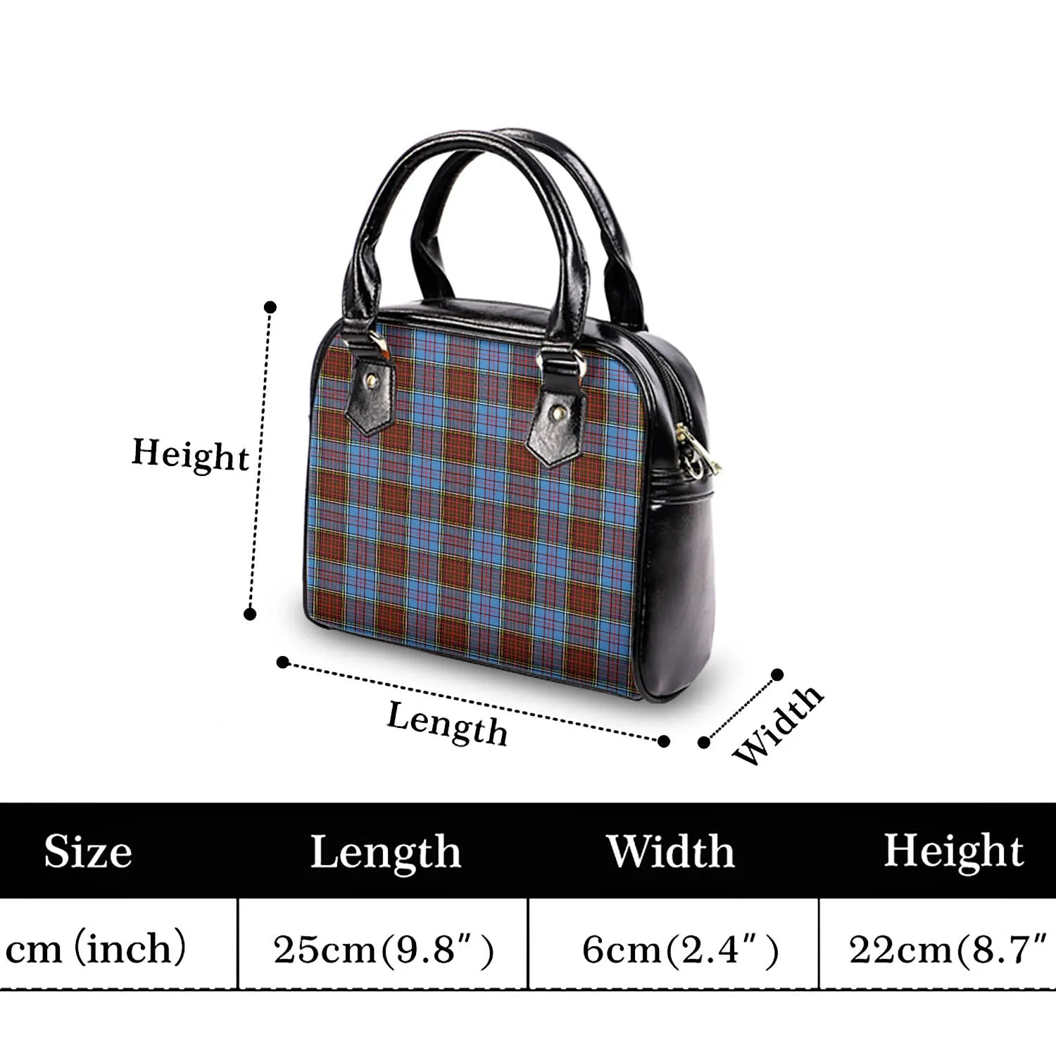 Anderson Modern Tartan Shoulder Handbags