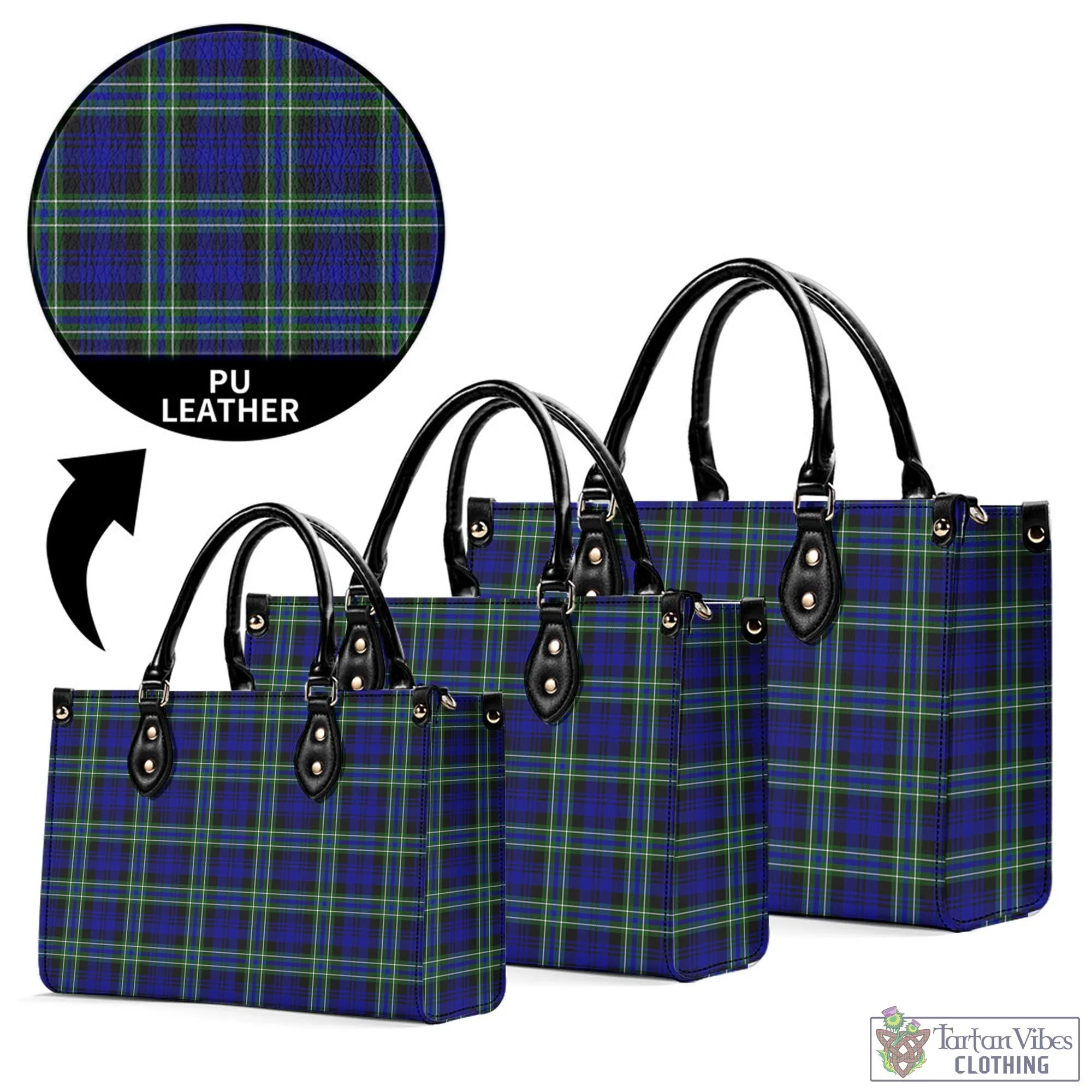 Arbuthnot Modern Tartan Luxury Leather Handbags