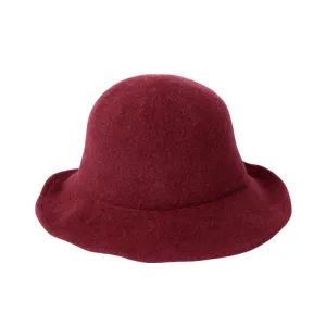 Avenel of Melbourne Boiled Wool Hat - Burgundy