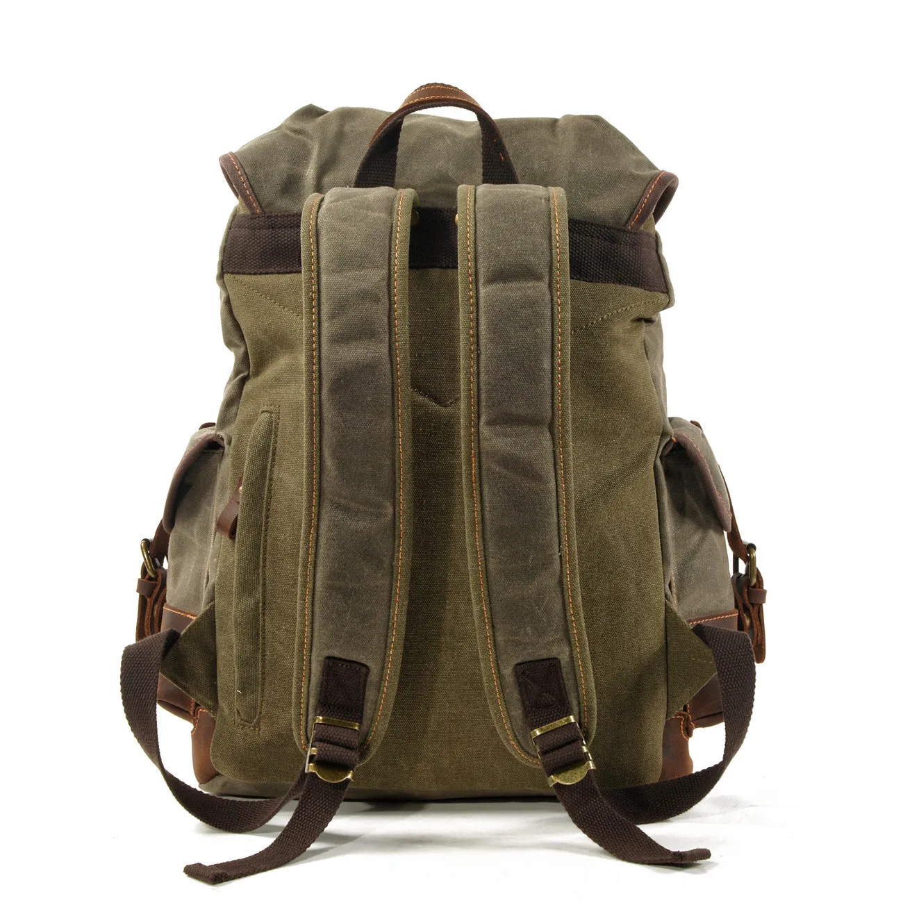 Backpacking Handmade Canvas Backpack Rucksacks Travel Backpack 