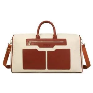 Badgley Mischka Juliet Travel Weekender Bag - Off-White