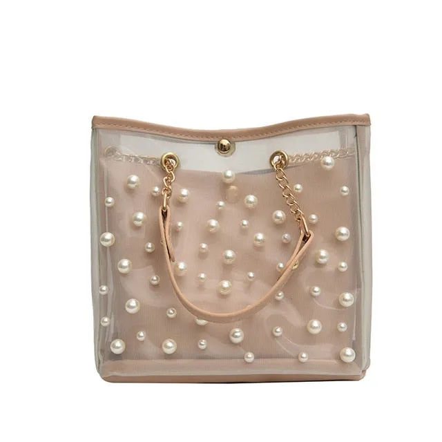 Bags For Women Clear Transparent Pearl