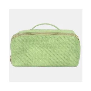 Beauty Bag Herringbone Large - Pistachio