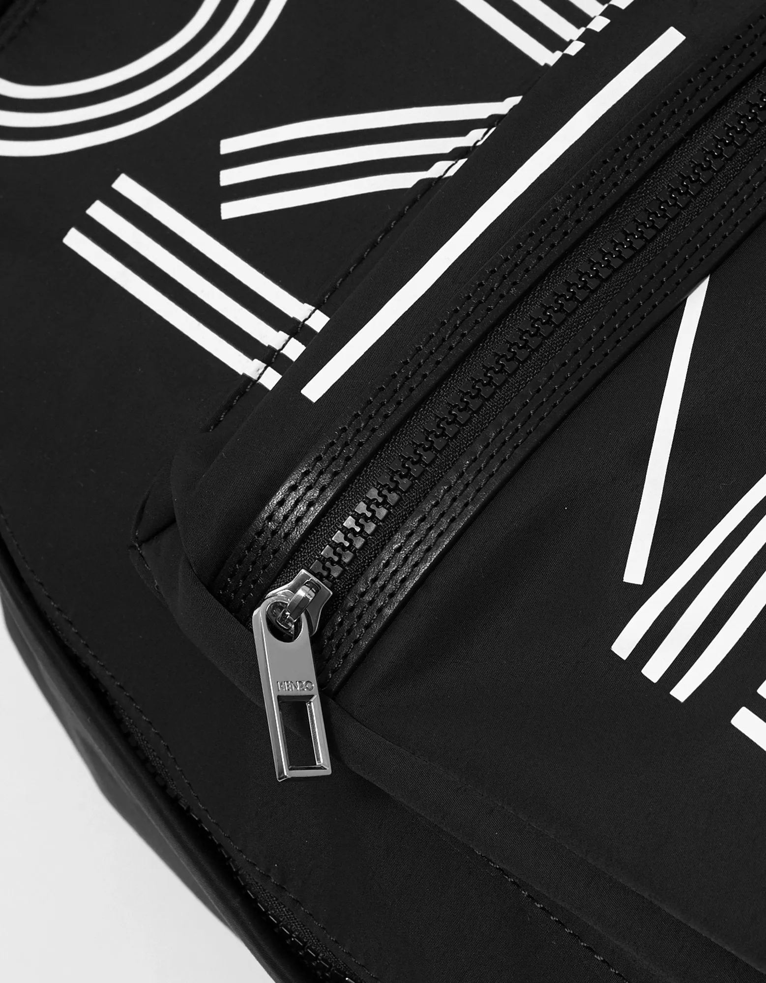 Black Logo Large Backpack