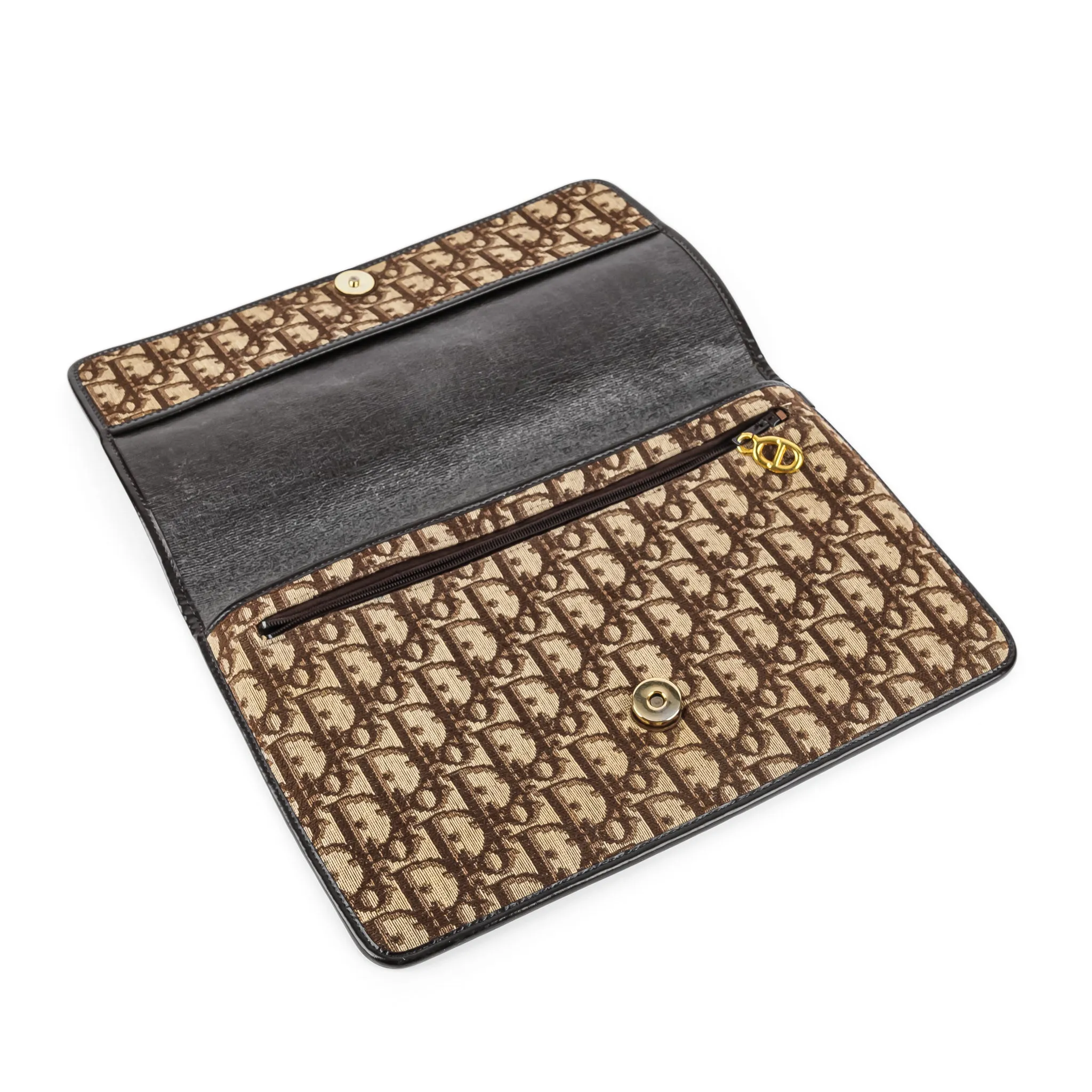 CHRISTIAN DIOR Vintage Diorissimo Clutch - Brown