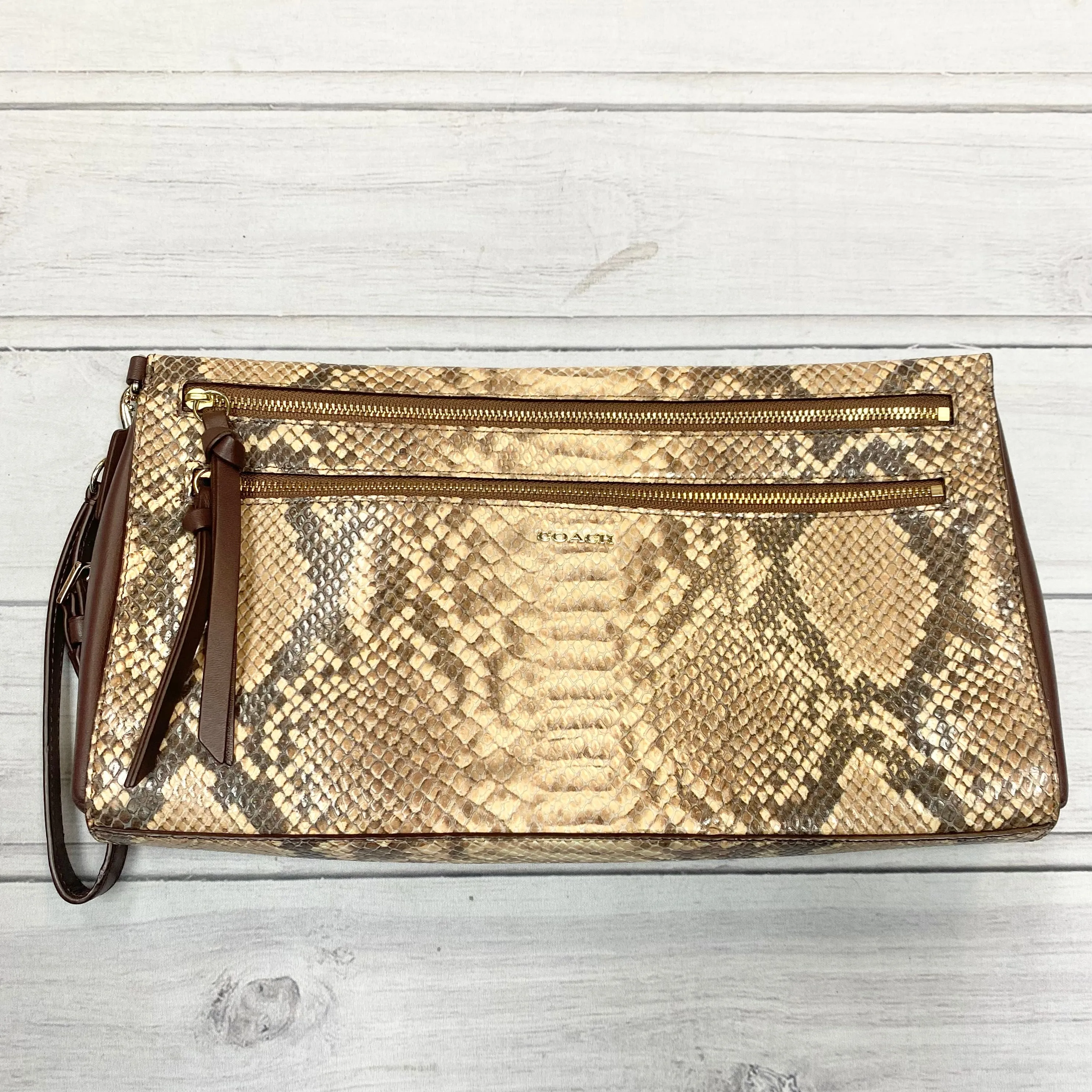 Clutch Designer By Coach  Size: Large