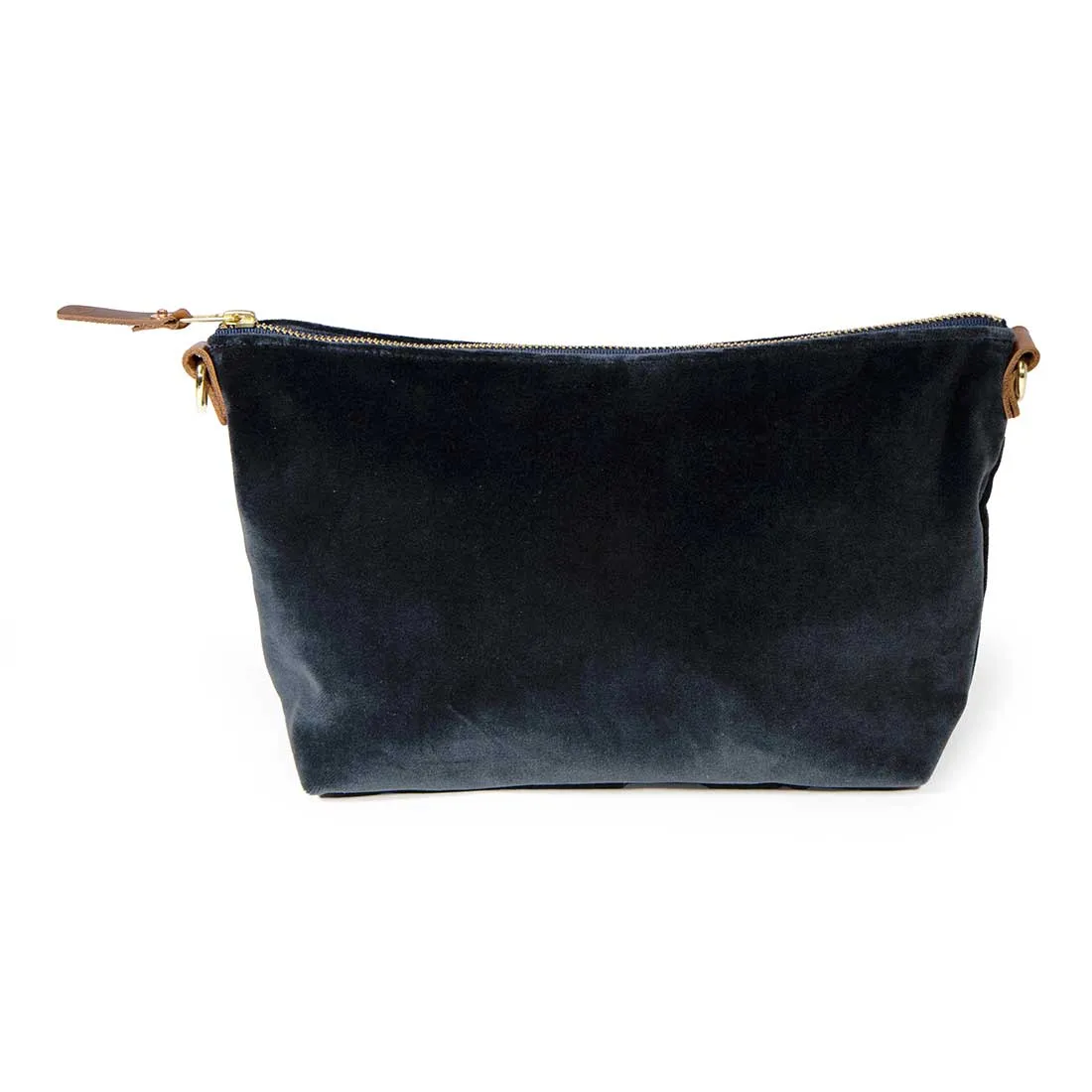 Everyday Velvet Clutch- Petrol