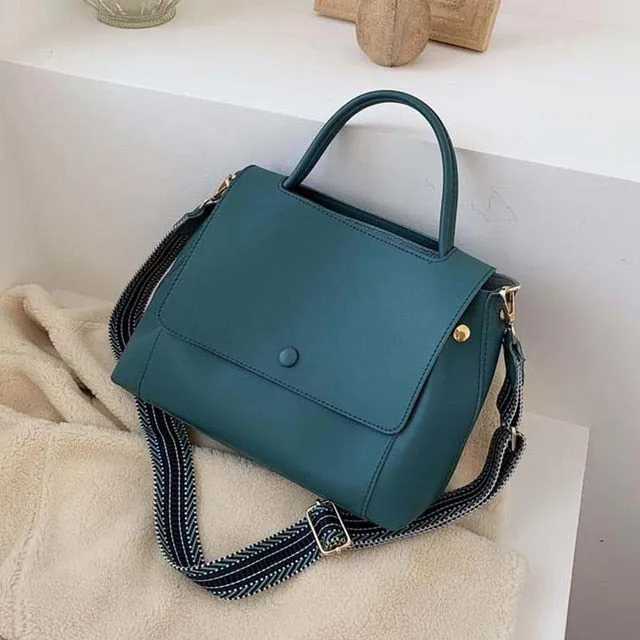 Fashion Simply PU Leather Crossbody Bags For Women 2020 Solid Color Shoulder Messenger Bag Lady Chain Travel Small Handbags