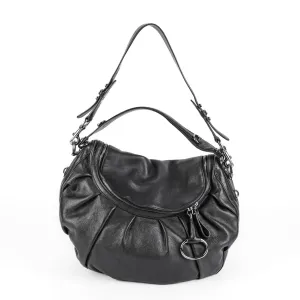 GUCCI Icon Britt Shoulder Bag - Black Leather