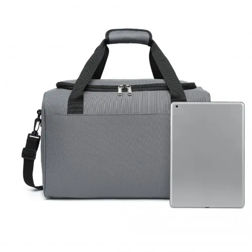 Kono Structured Travel Duffle Bag - Grey | Premium Quality, Water Resistant, Spacious & Versatile