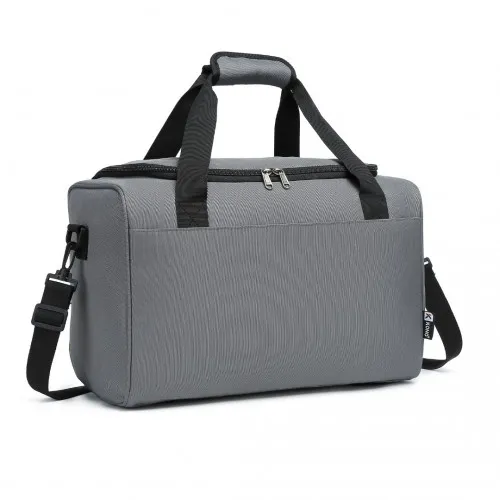 Kono Structured Travel Duffle Bag - Grey | Premium Quality, Water Resistant, Spacious & Versatile