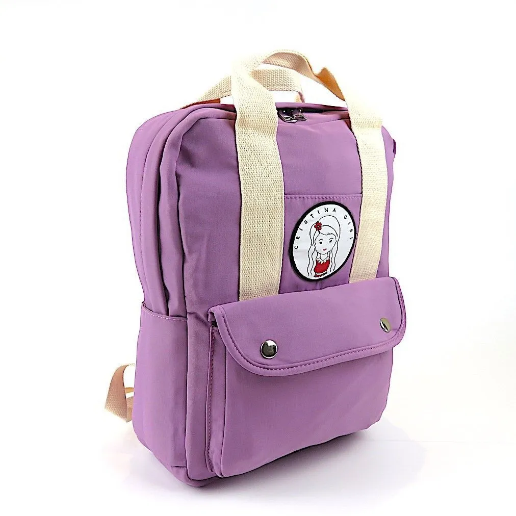 Mini Backpack in Waterproof Nylon in Summer Colours