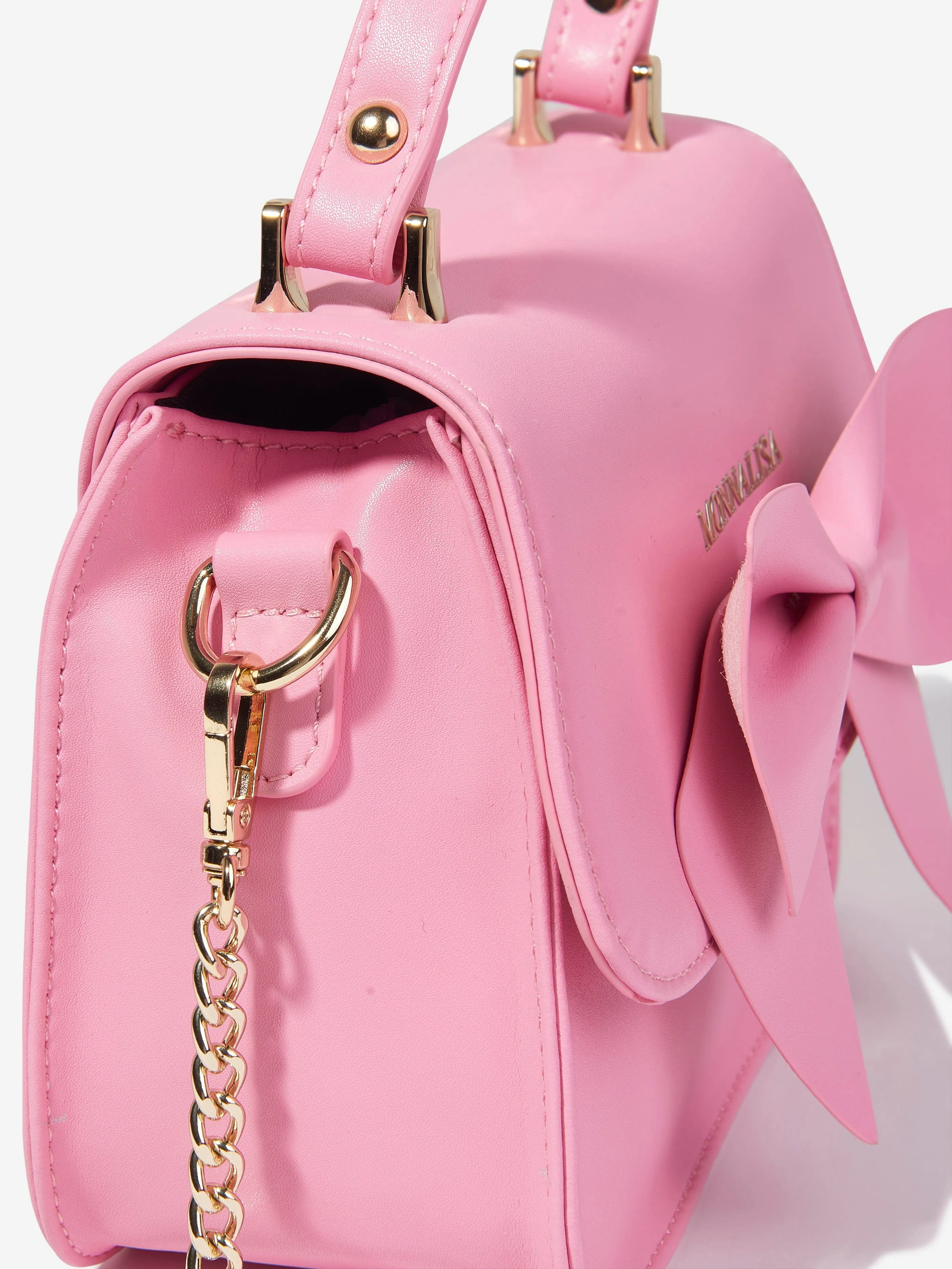 Monnalisa Girls Bow Handbag in Pink