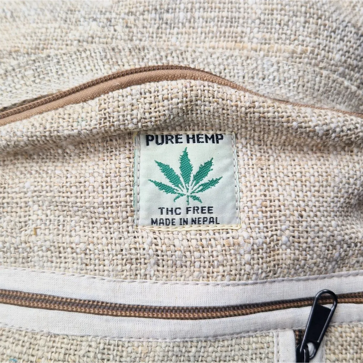 natural hemp rucksack