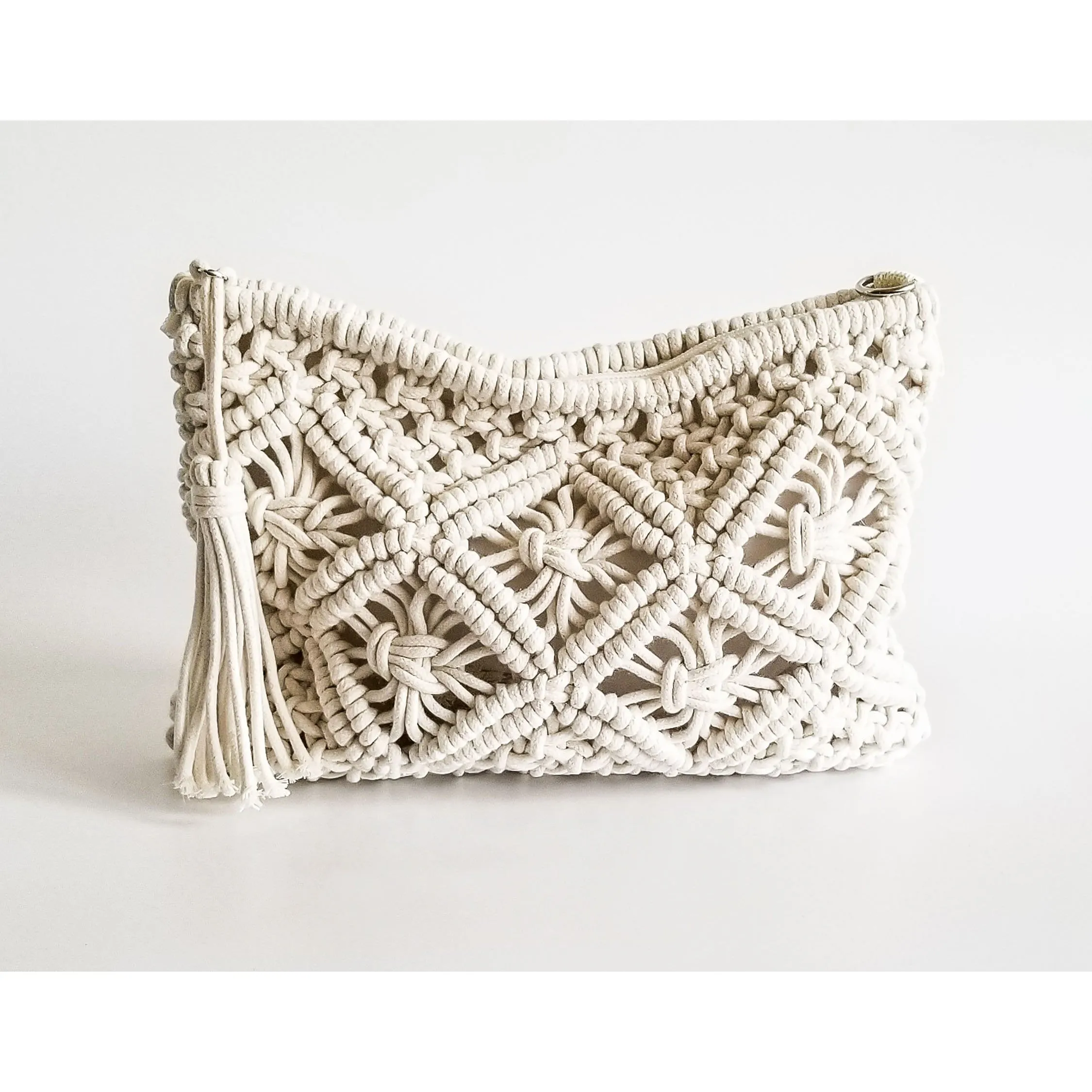 Nicole Macrame Beach Clutch