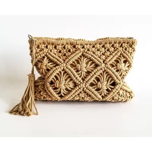 Nicole Macrame Beach Clutch