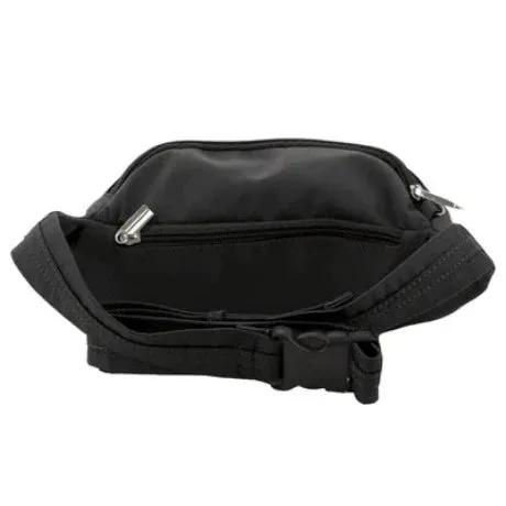 Pierre Cardin Anti - Theft Cross Waist Bag - Black