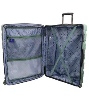 Pierre Cardin Hard Shell Suitcase Medium 70cm - Moss