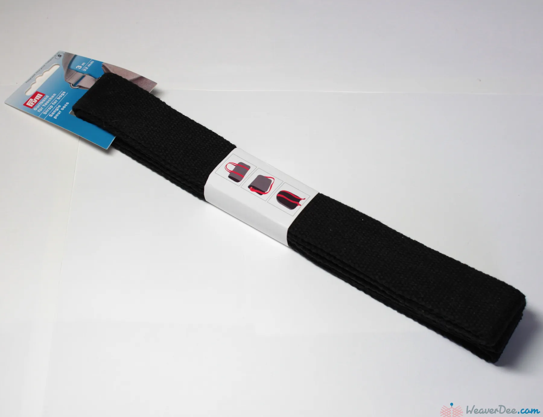 PRYM Cotton Bag Strap / Black