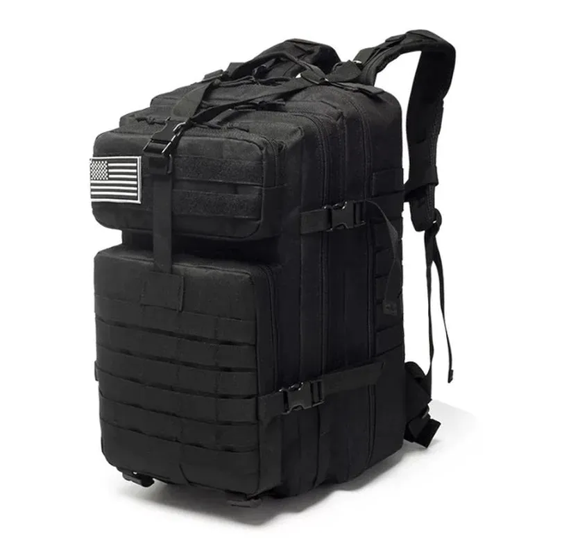 "Ultimate Waterproof Tactical Backpack: 50L Nylon Adventure Gear for Fishing, Hunting, and Outdoor Expeditions"