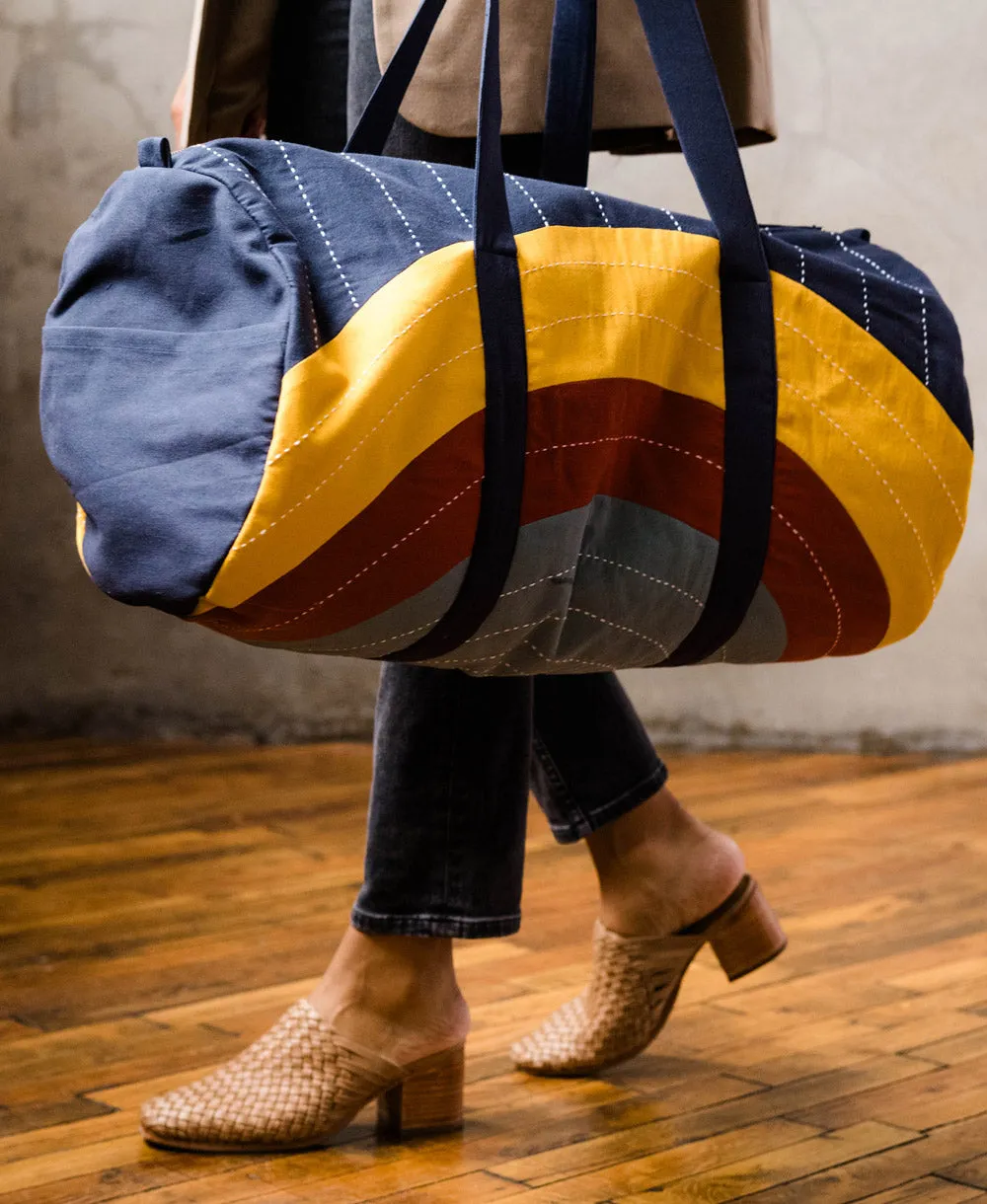 Rainbow Canvas Duffle Bag