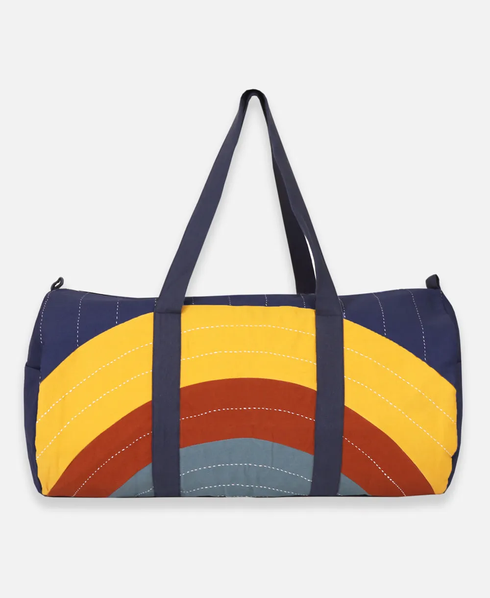 Rainbow Canvas Duffle Bag