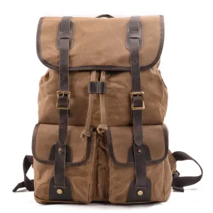 Rucksacks Handmade Waxed Canvas Backpack Travel Backpack