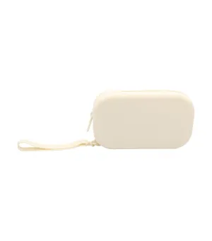 Silicone Round Pouch - Cream