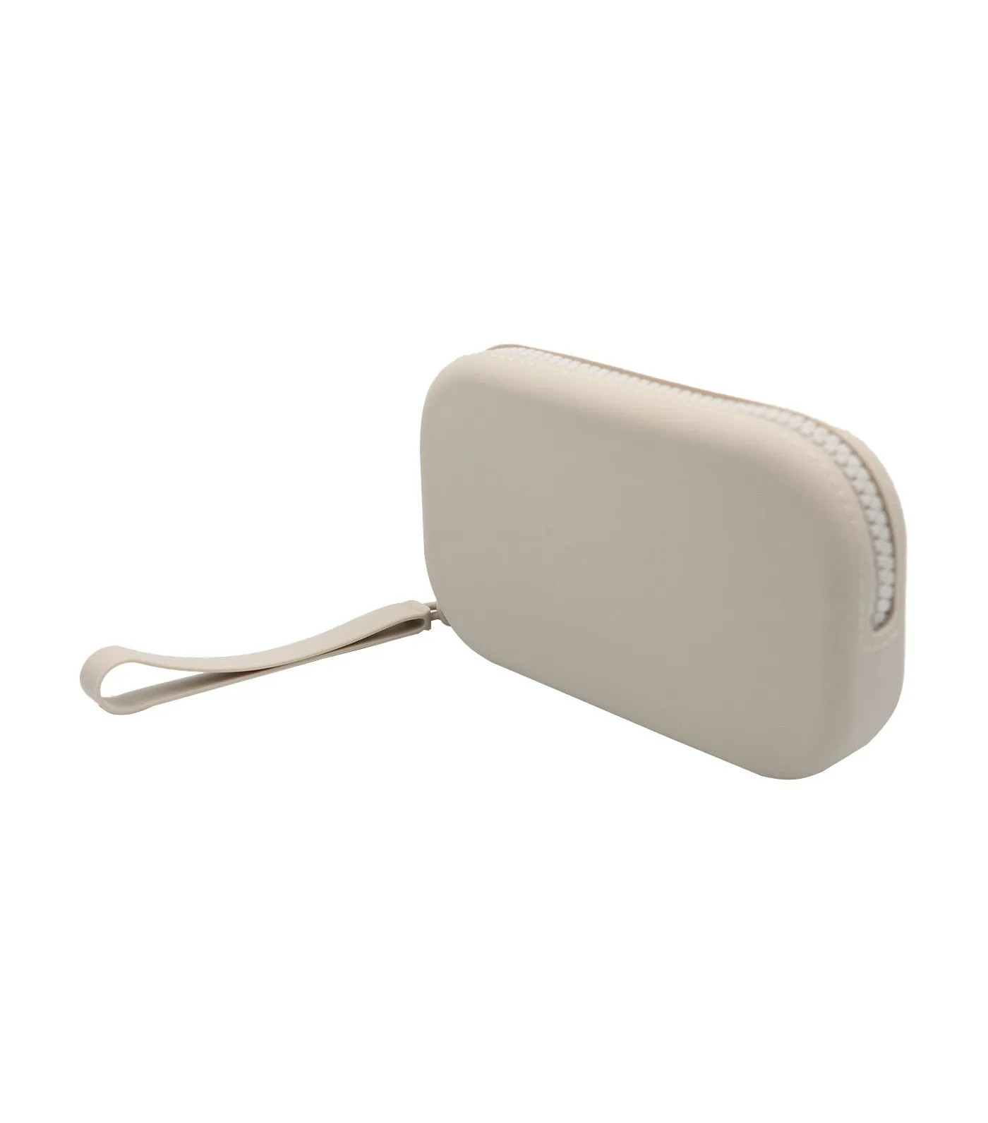 Silicone Round Pouch - Taupe