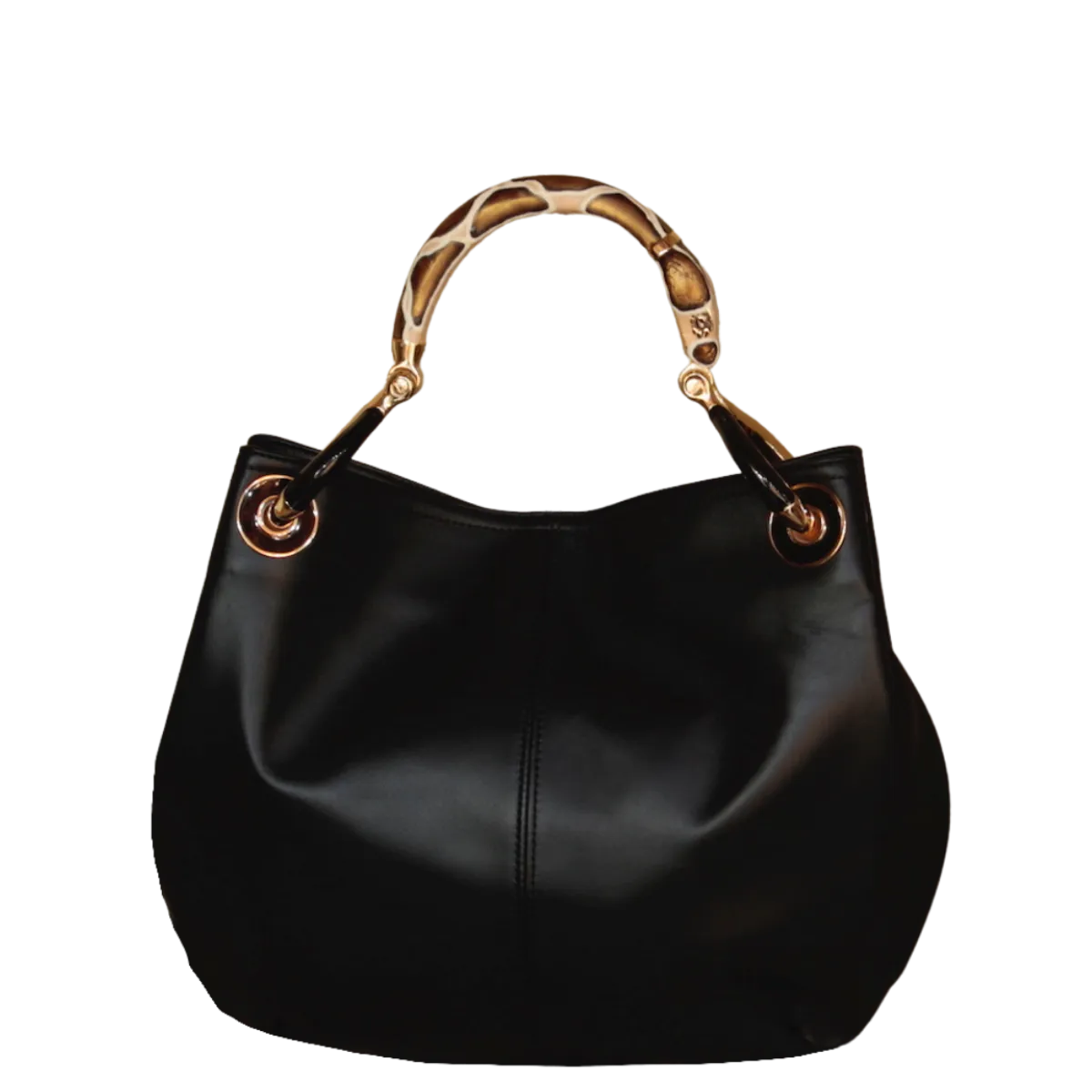 SNAKE SMALL BAG WITH BLACK NAPPA LEATHER