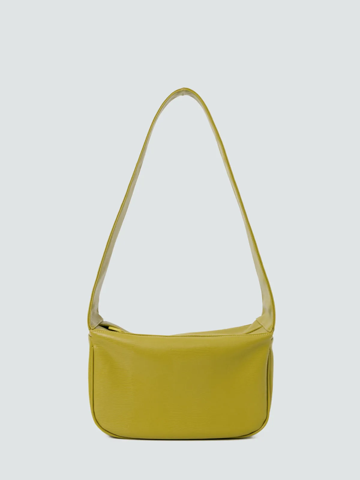 Solid Color Rectangle Hobo Bag - Avocado Green