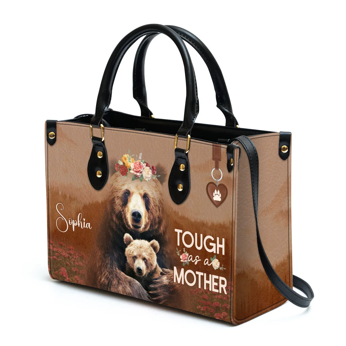 Tough As A Mother Leather Handbag Book Lovers Gift LHB88