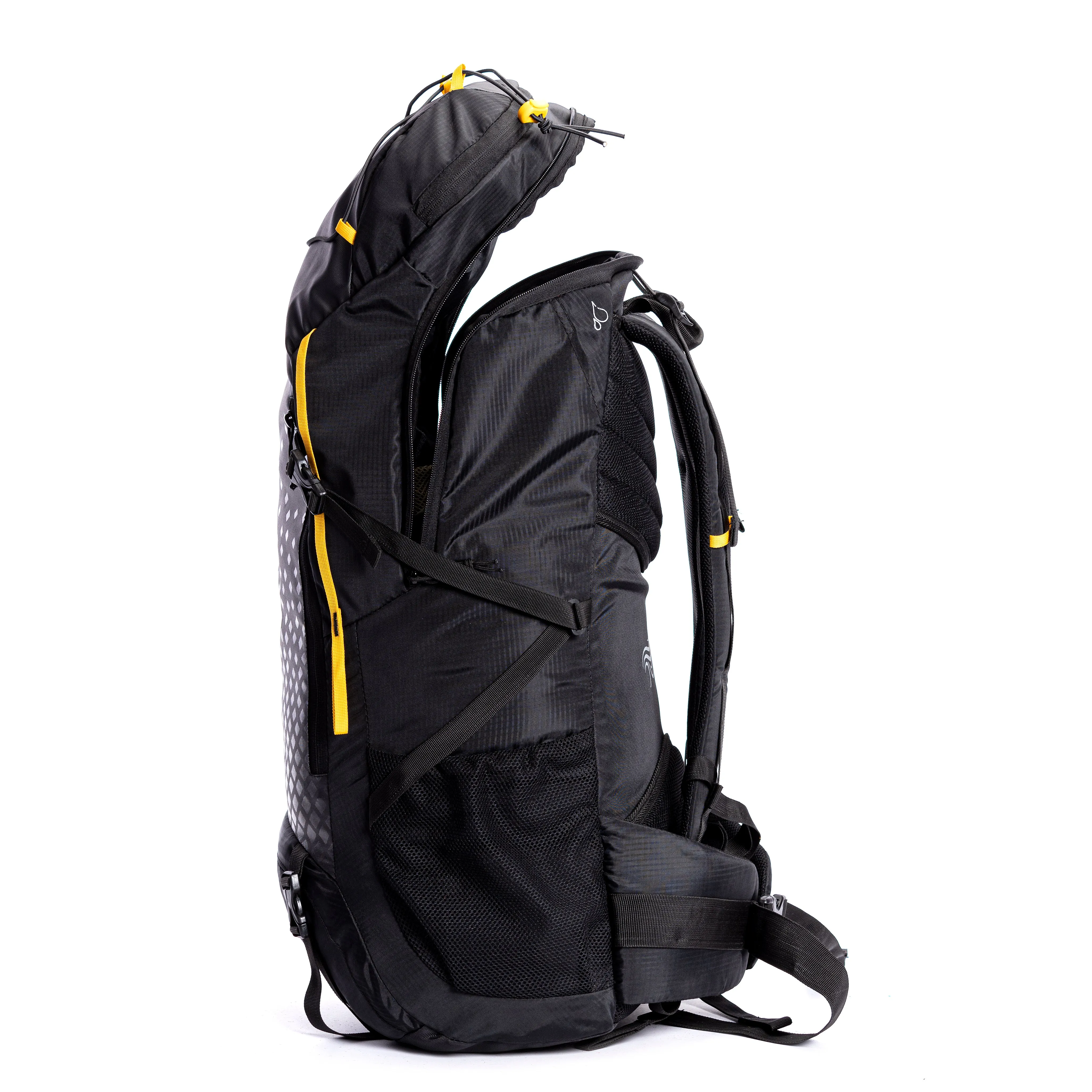 Tripole Air Trekking and Travel Rucksack with Rain Cover and Laptop Sleeve | 3 Year Warranty | Black | 62 Litres