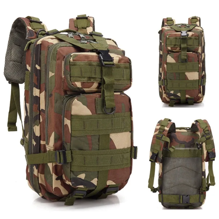 Unisex Outdoor Backpack Camping Hiking Rucksacks Bag(Jungle camouflage)