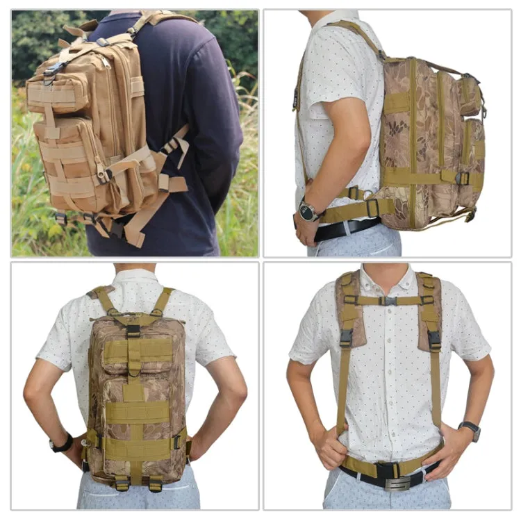 Unisex Outdoor Backpack Camping Hiking Rucksacks Bag(Jungle camouflage)