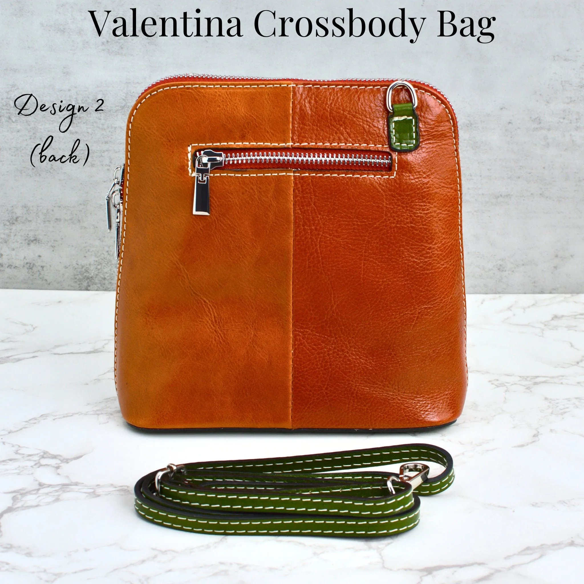 Valentina Crossbody Bag, Italian Leather