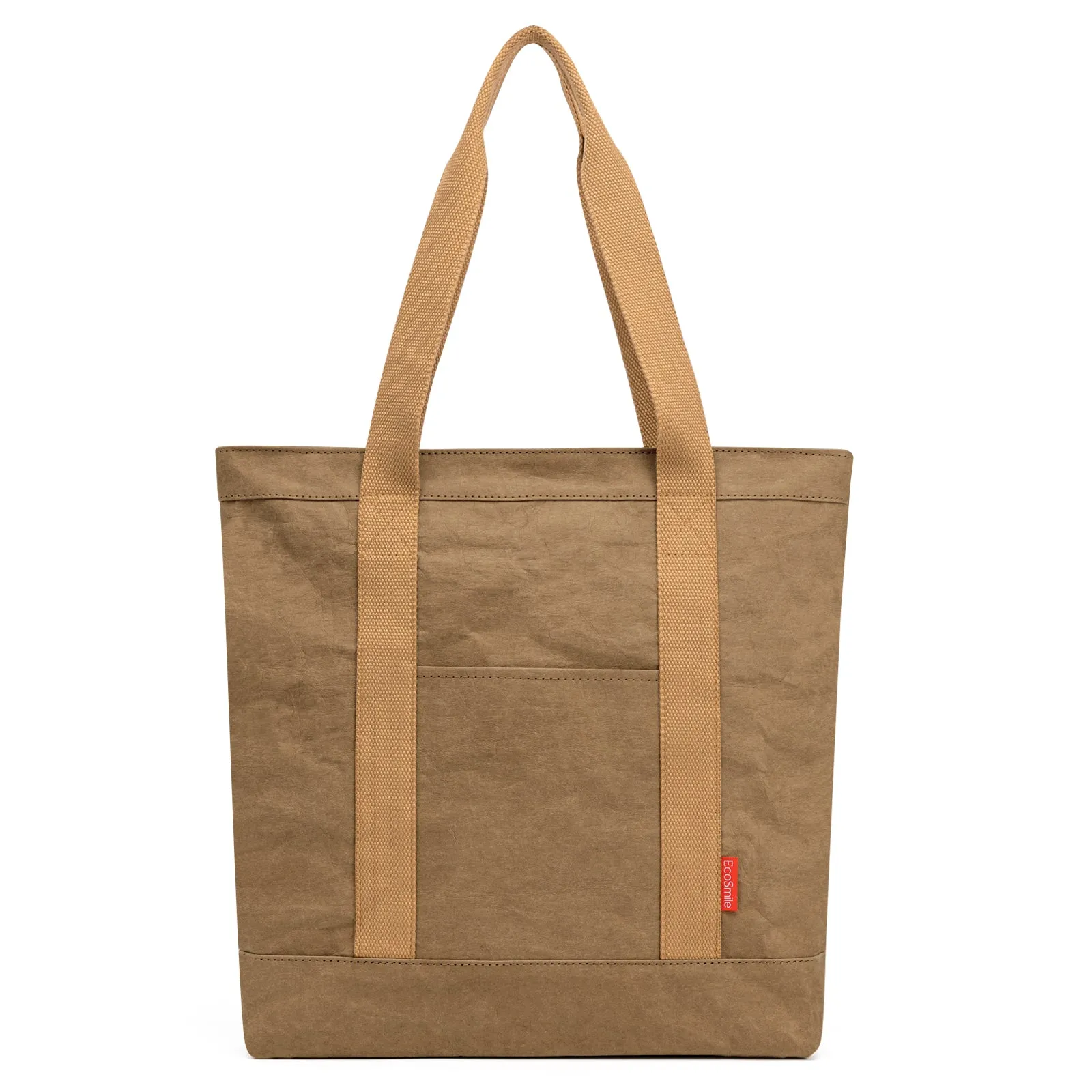 Washable Kraft Paper Tote Bag Handbag Eco-Friendly