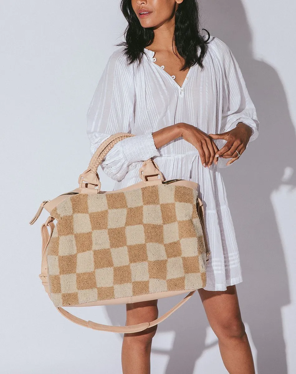 Weekender | Checkered Beige