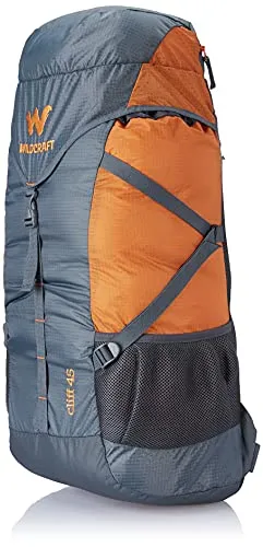 Wildcraft 45 Ltrs Grey and Orange Rucksack Large